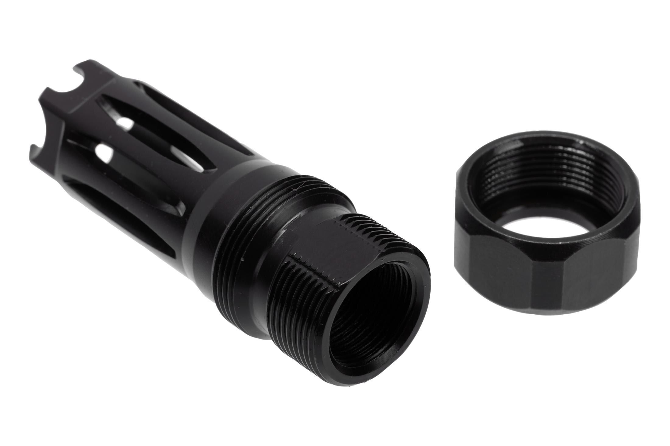 Faxon Firearms Muzzlok Stainless Steel Plan B Flash Hider - 5/8x24